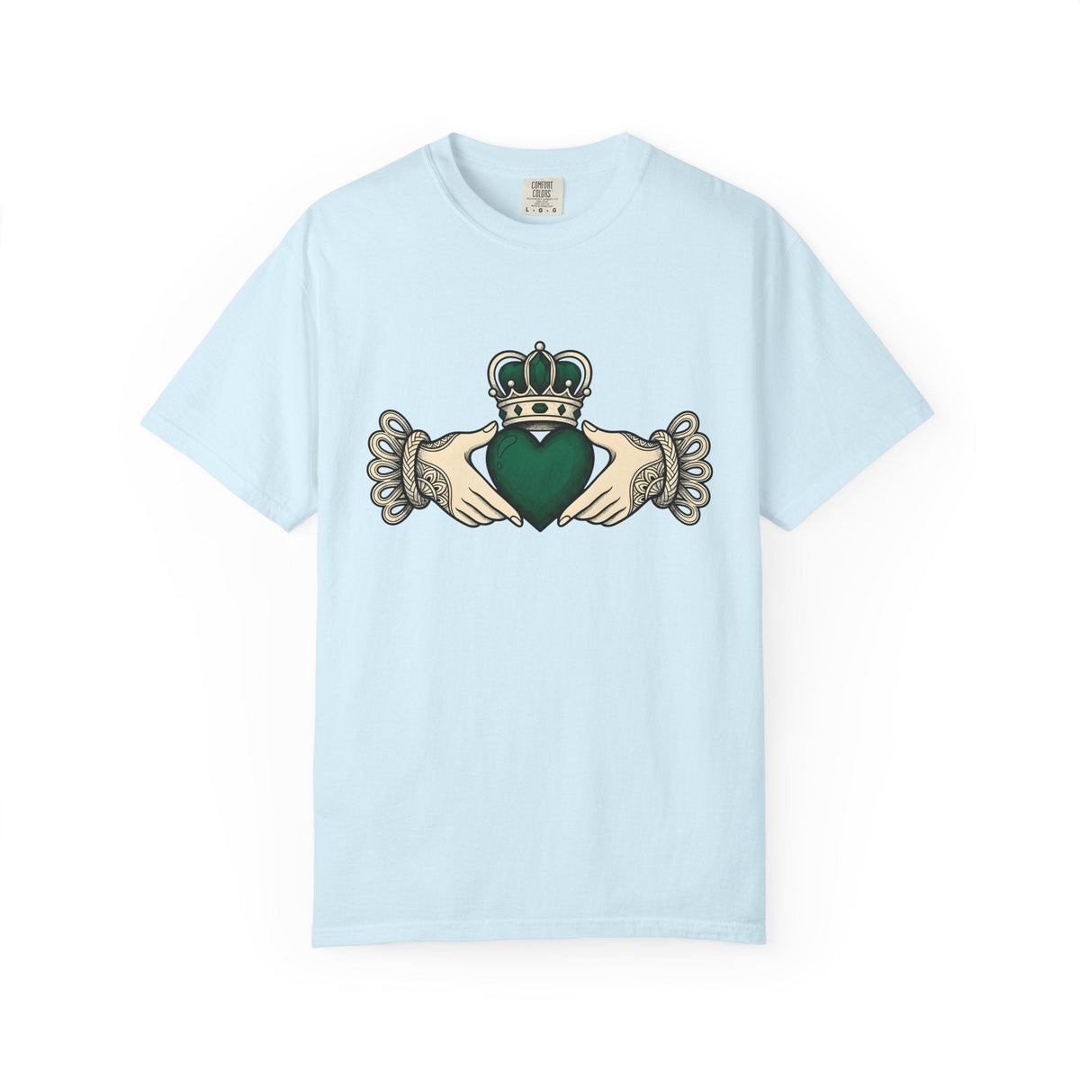 Claddagh Ring Shirt St Patrick's Day Celtic Gift Women Classic Tee Claddagh T-Shirt Irish Fan Claddagh Tshirt Celtic Graphic Retro Tiara