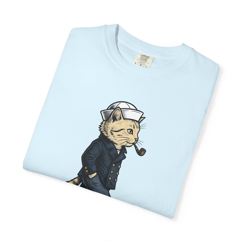 Sailor Cat Shirt Humor Unisex Gift Vintage Tee Kitty product image 8