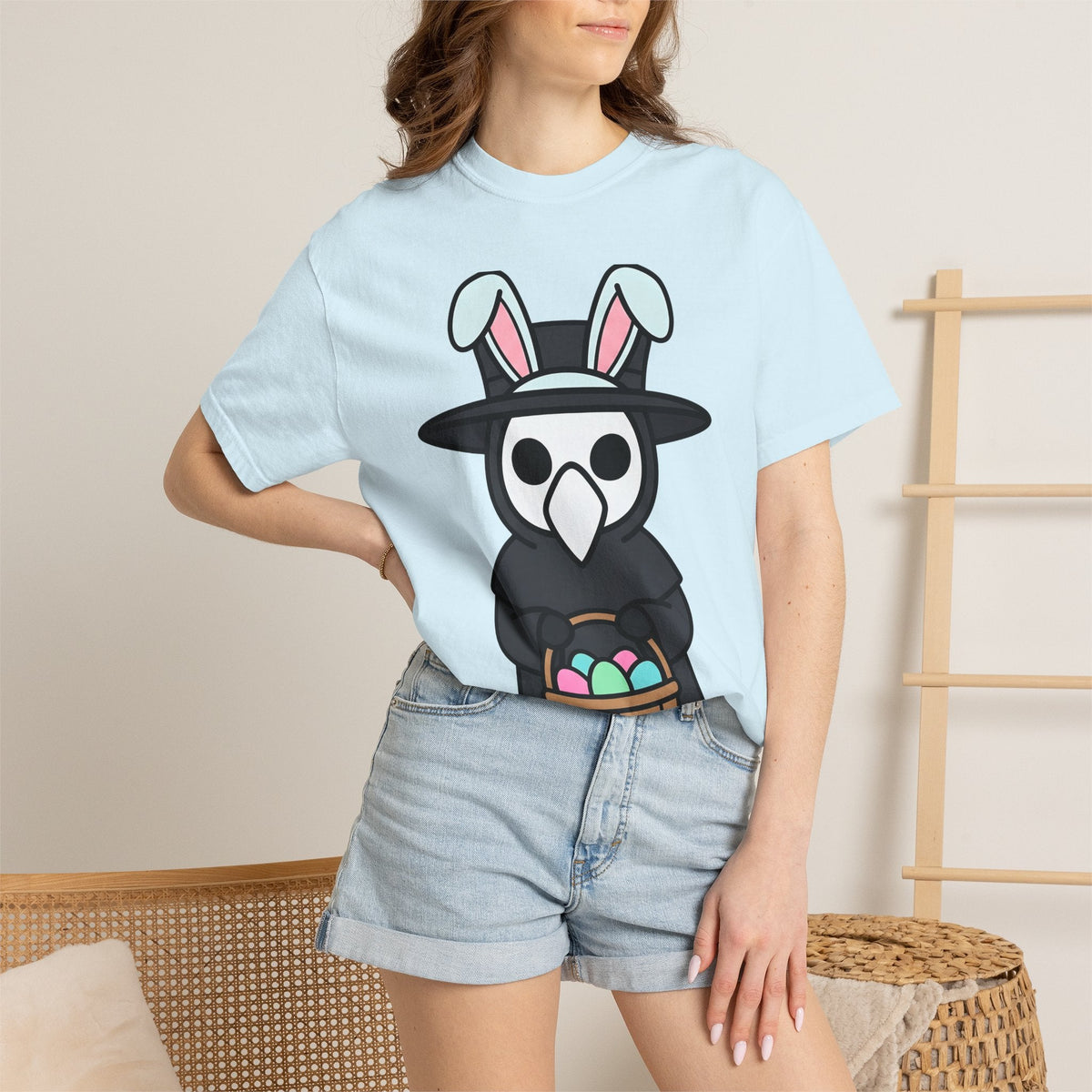 Plague Doctor Bunny Shirt Easter Gothic Unisex Gift Cute product image 9