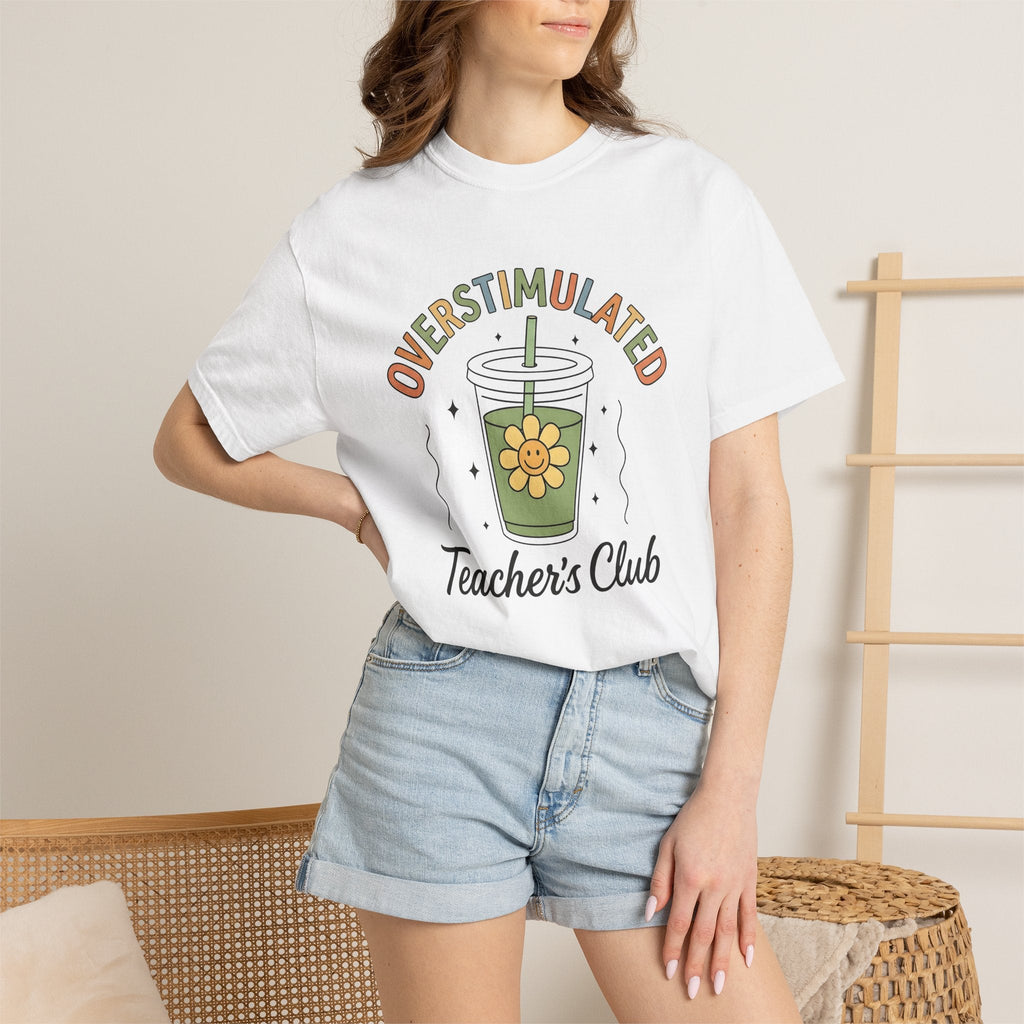 Smile Cup Shirt Teachers Latte Unisex Gift Whimsical Tee Mug T-Shirt Educator