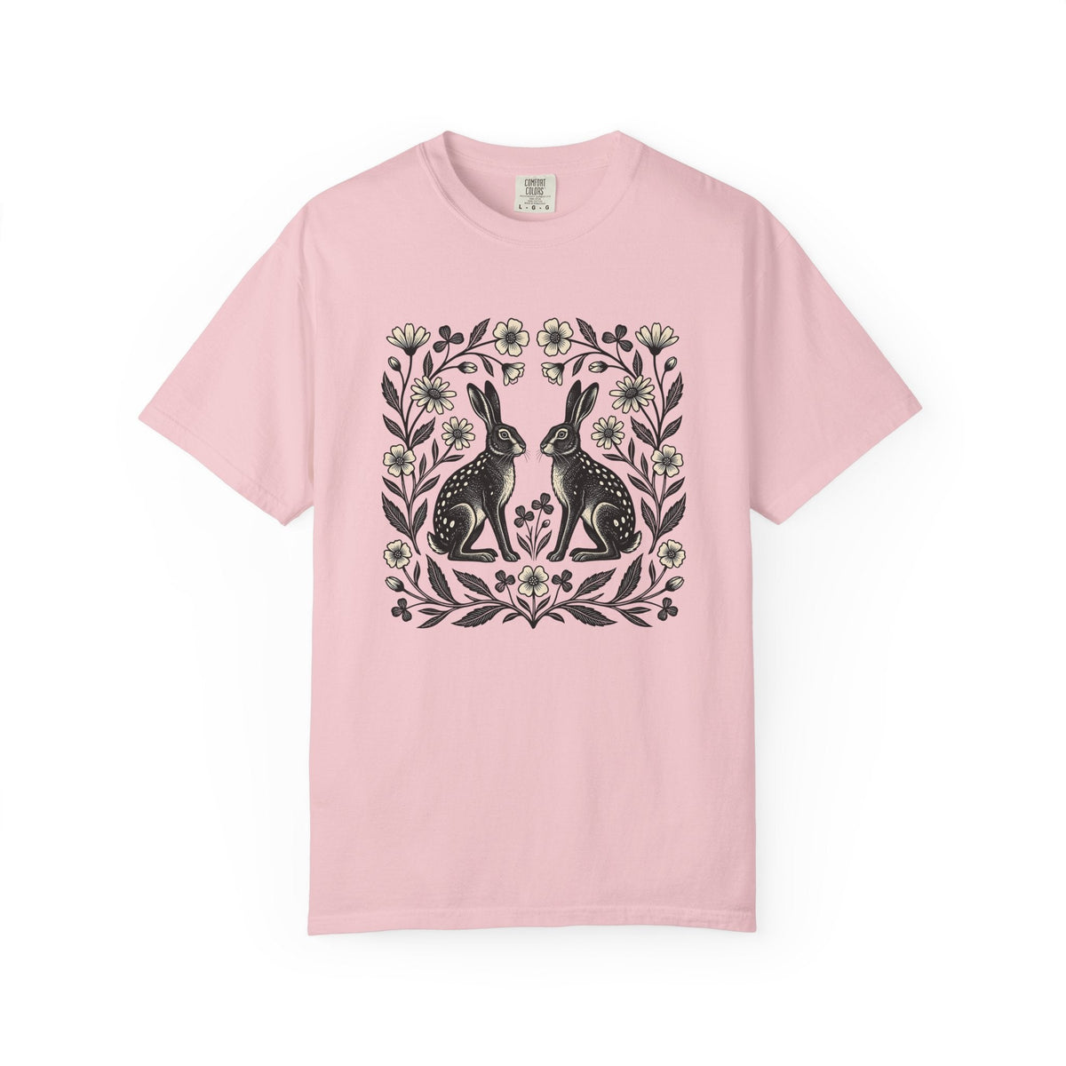 Bunny Bloom Shirt Animals & Flowers Plants Unisex Gift product image 3