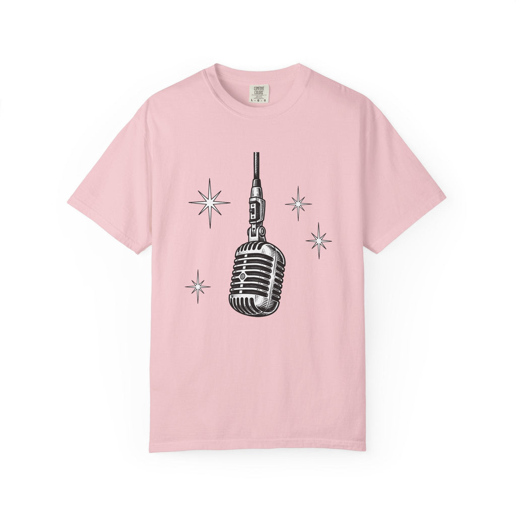 Old Microphone Shirt Music Performer Unisex Gift Line Art product image 3