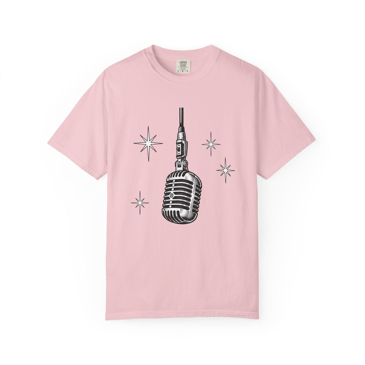 Old Microphone Shirt Music Performer Unisex Gift Line Art product image 3