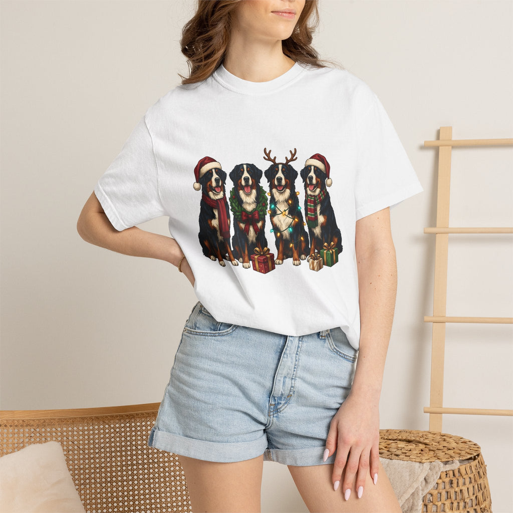 Bernese Mountain Dog Shirt Christmas Gift Women Holiday product image 6
