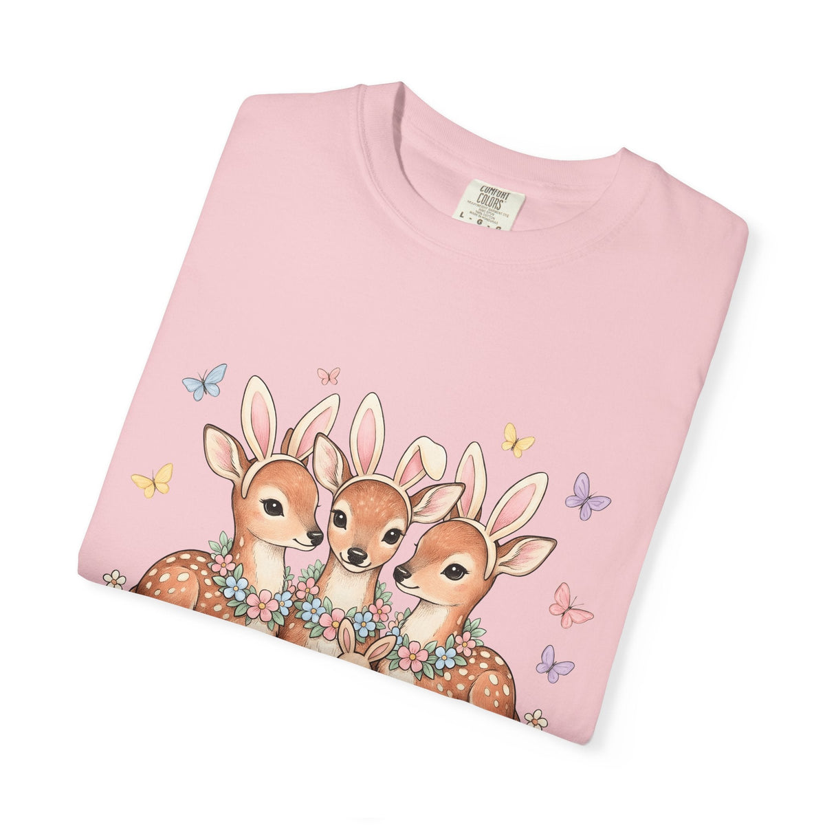 Deer Trio Shirt Easter Animal Unisex Gift Cute Tee Fawns product image 11