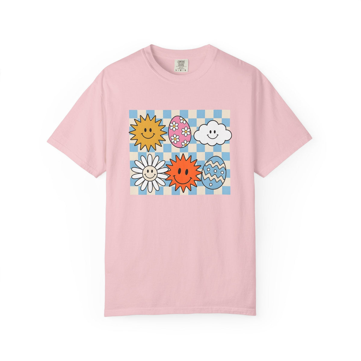 Smiley Faces Shirt Easter Spring Unisex Gift Cartoon Tee product image 3