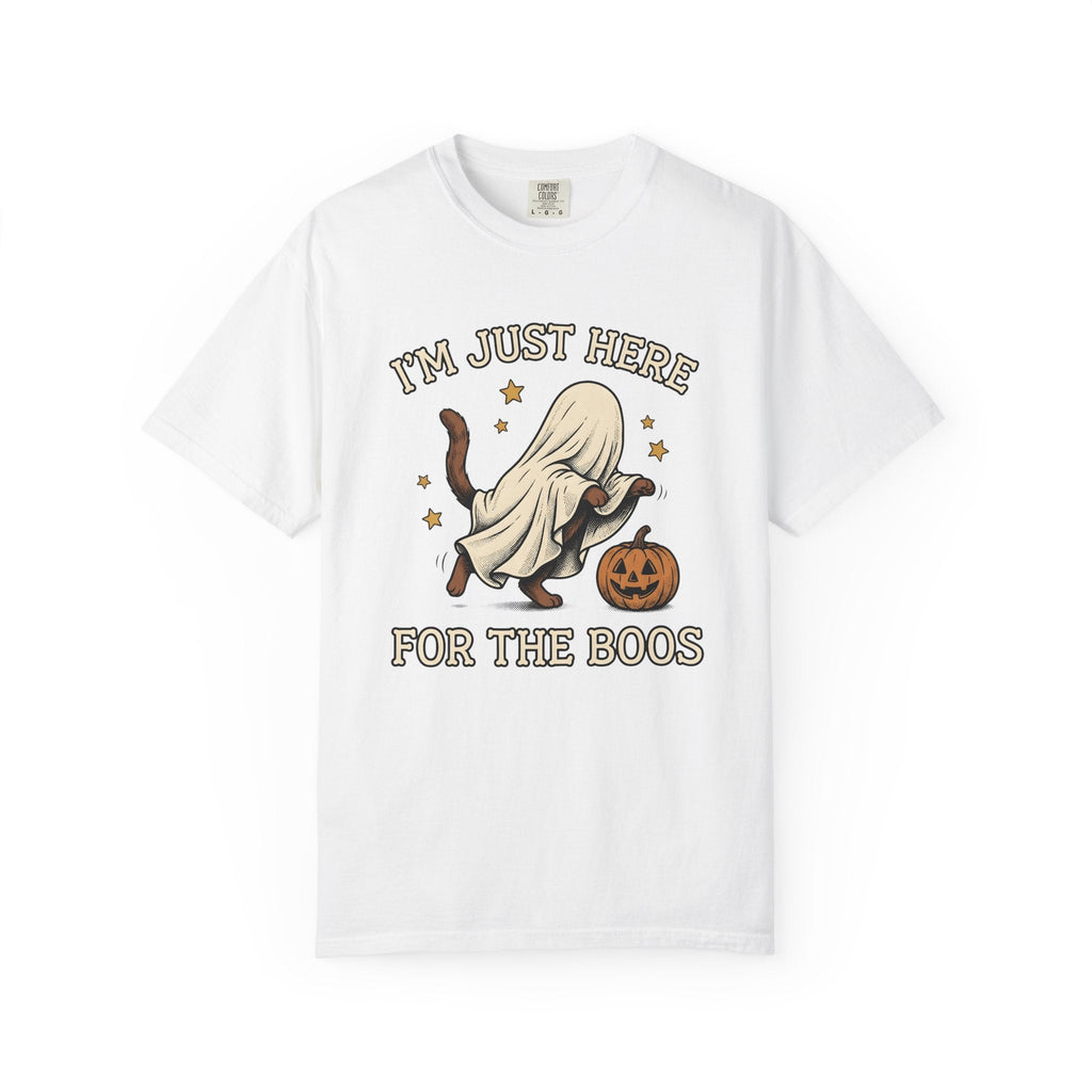 Cat Ghost Shirt Halloween Unisex Gift Vintage Tee Specter product image 1