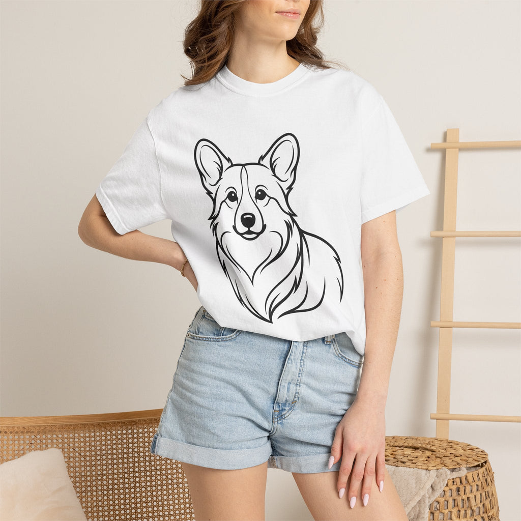 Corgi Dog Shirt Fauna Unisex Gift Cartoon Tee Puppy T-Shirt product image 6