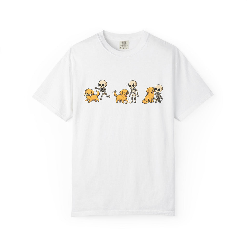 Canine Skeleton Shirt Halloween Pets Unisex Gift Doodle Tee product image 1