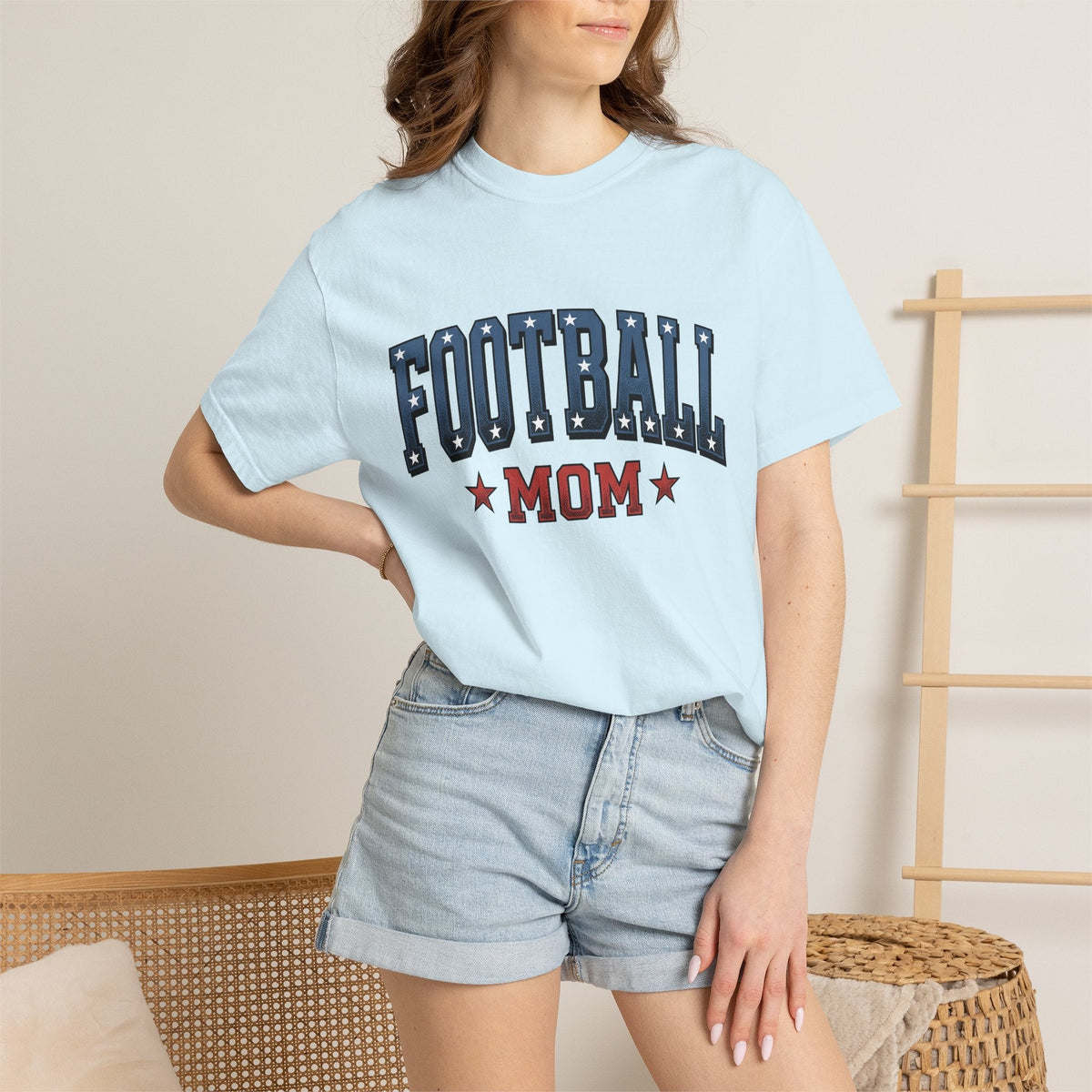Football Stars Shirt Moms Sports Gift Women Varsity Tee product image 9