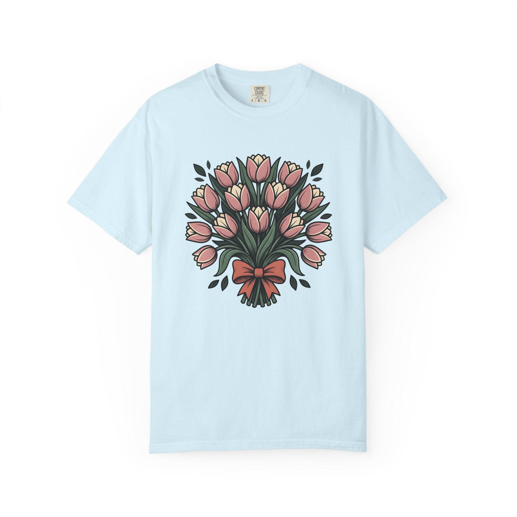 Tulip Flowers Shirt Easter Garden Unisex Gift Folk Tee product image 2