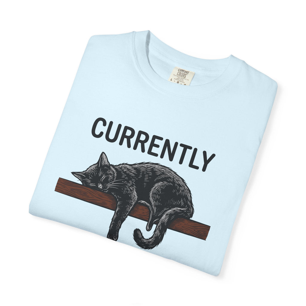 Sleeping Cat Shirt Humor Unisex Gift Hand Drawn Tee Kitten product image 8