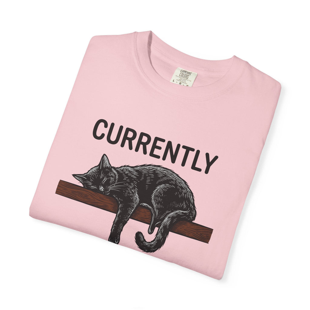 Sleeping Cat Shirt Humor Unisex Gift Hand Drawn Tee Kitten product image 11