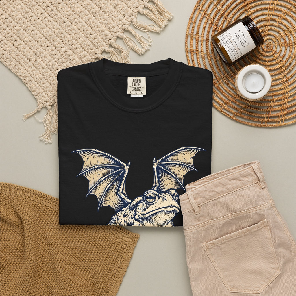 Wings Frog Bat Shirt Fantasy Beast Gift Women Hand Drawn product image 16