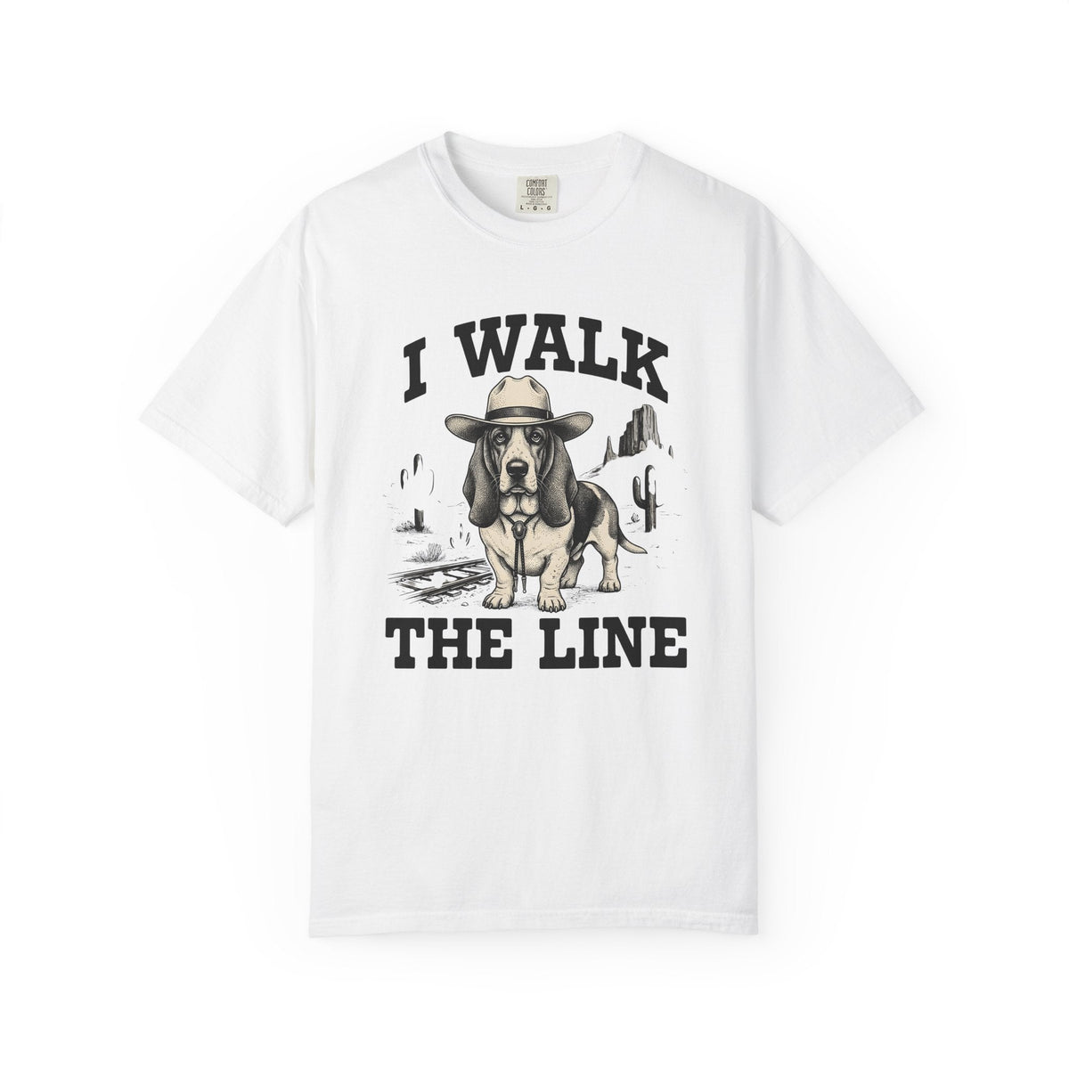 Basset Hound Cowboy Shirt Dog Gift Women Retro Tee T-Shirt product image 1