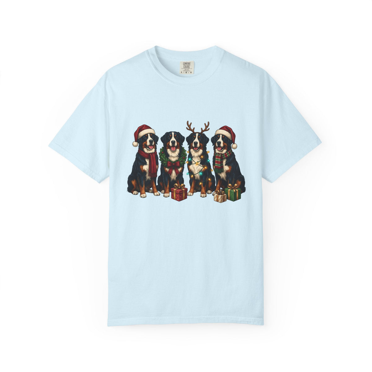Bernese Mountain Dog Shirt Christmas Gift Women Holiday product image 2