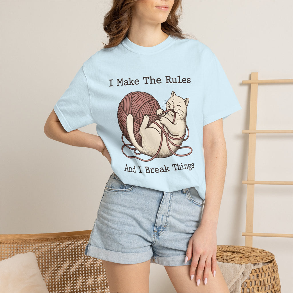 Kitten Yarn Ball Shirt Cat Jokes Unisex Gift Retro Tee Of product image 9