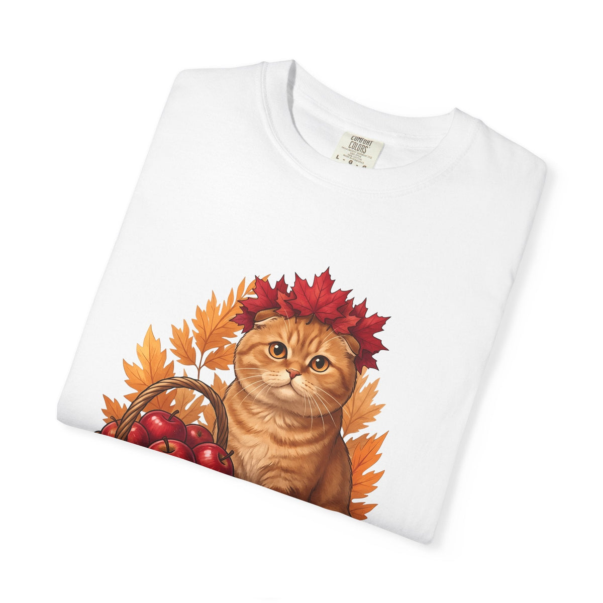 Orange Kitten Shirt Cat Harvest Unisex Gift Cartoon Tee product image 5