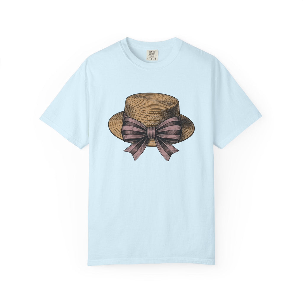 Summer Hat Shirt Easter Outfit Unisex Gift Farmhouse Tee Sunhat T-Shirt Easter