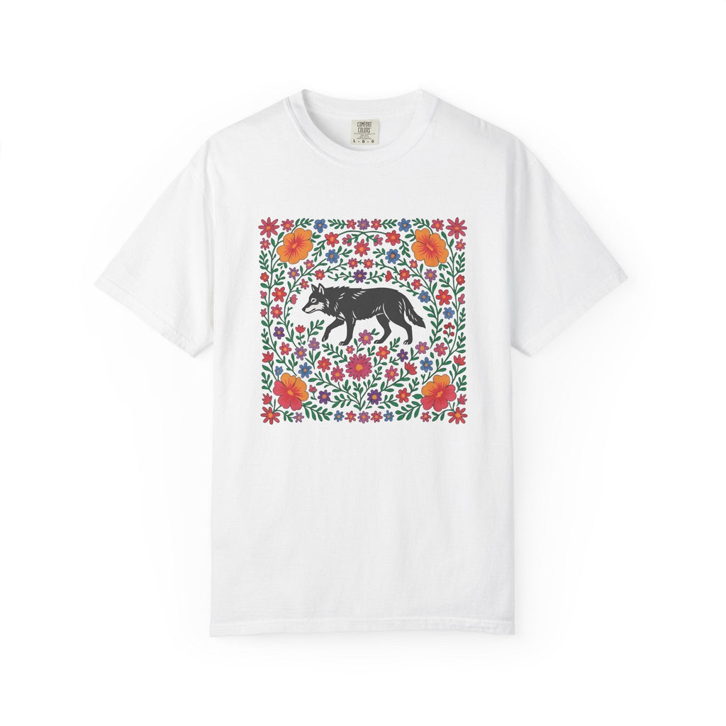Wolf Bloom Shirt Animals & Flowers Wilderness Unisex Gift product image 1