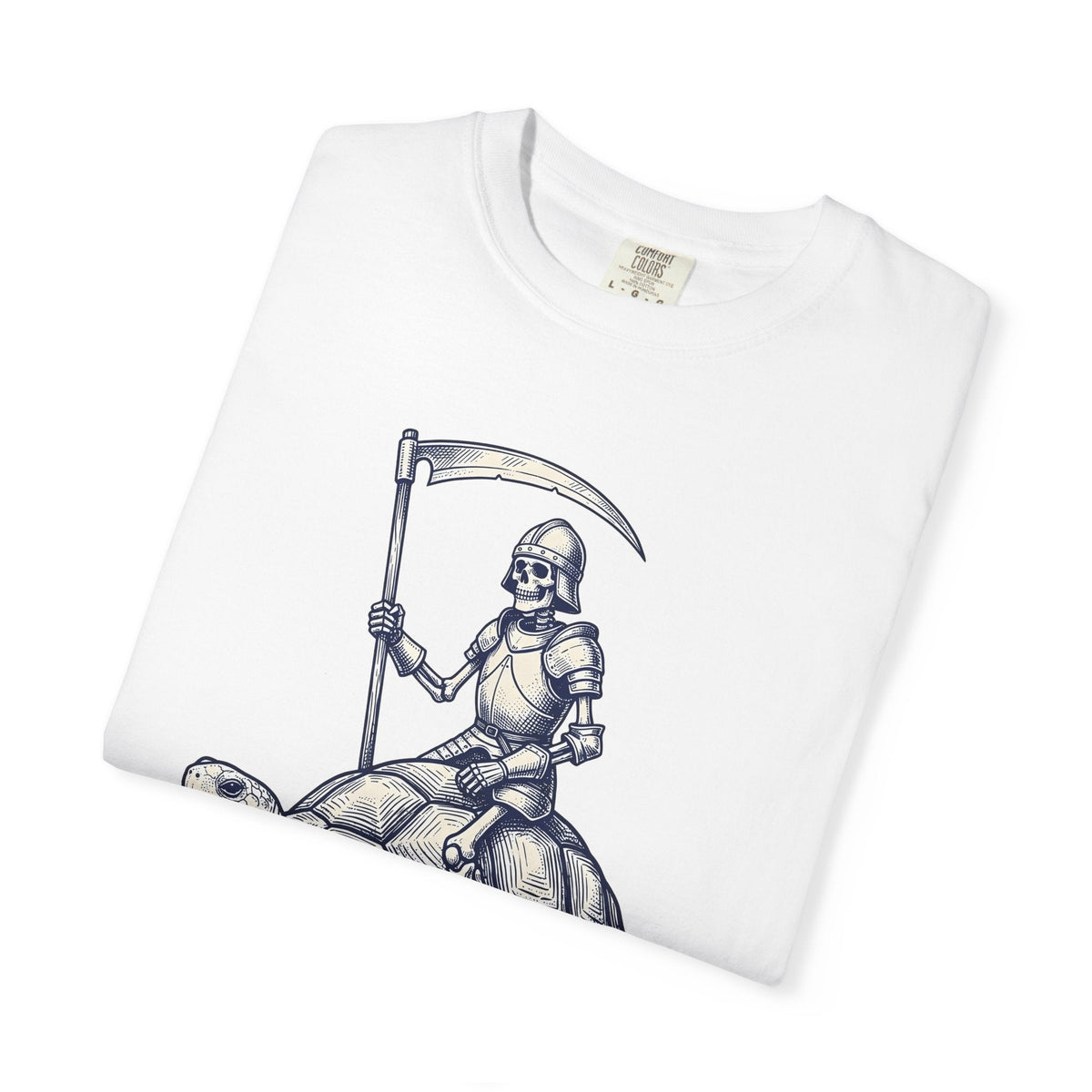 Skeleton Warrior Turtle Shirt Gothic Autumn Unisex Gift product image 6
