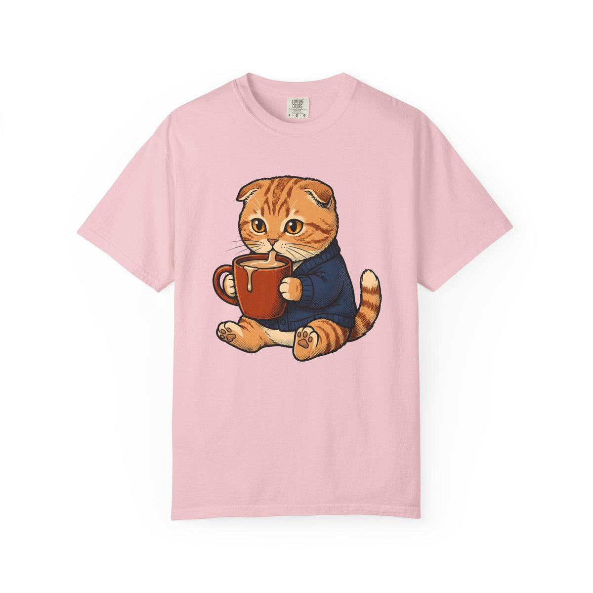 Feline Mocha Shirt Coffee Wildlife Unisex Gift Sweet Tee product image 3