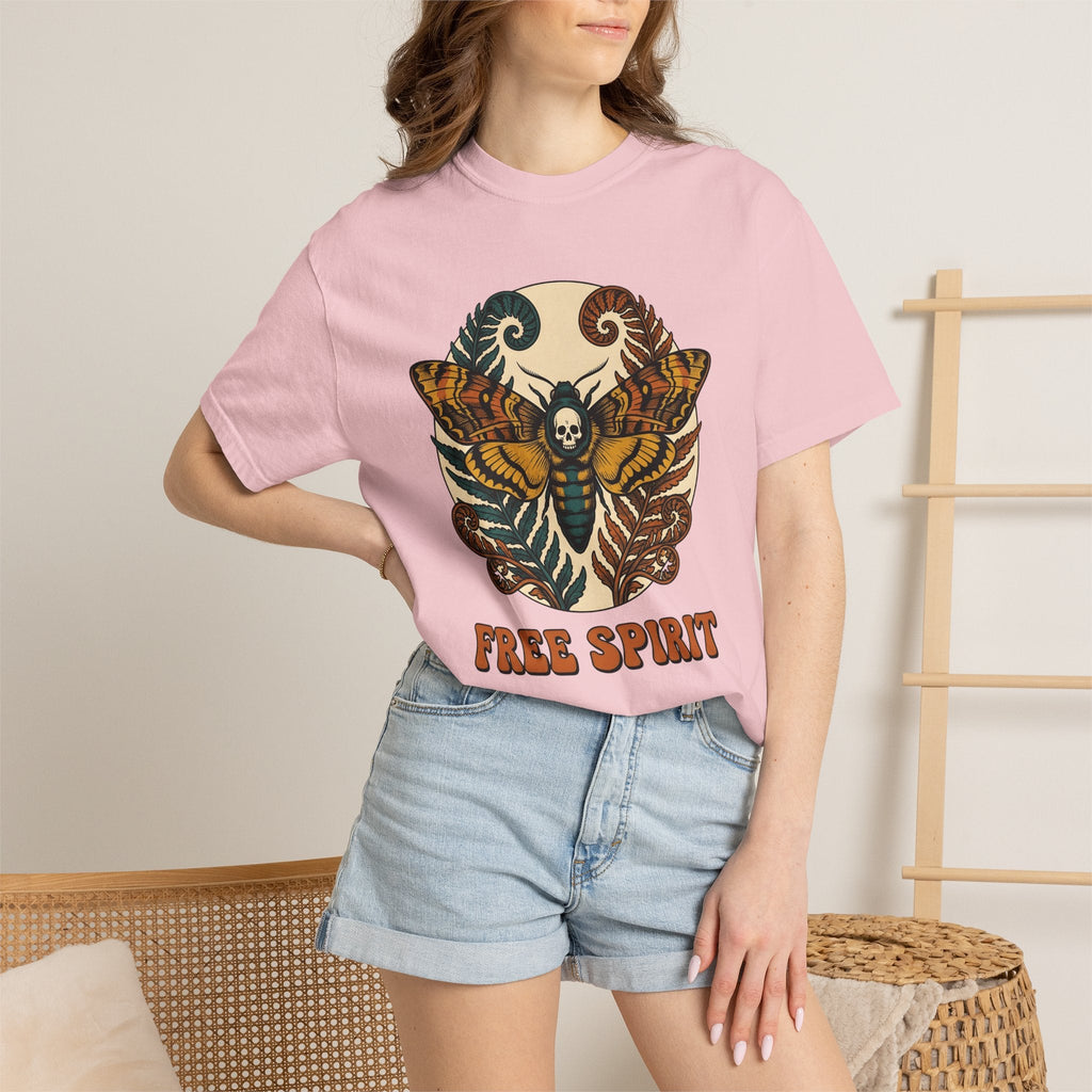 Moth Skull Shirt Boho Chic Gothic Unisex Gift Psychedelic product image 13