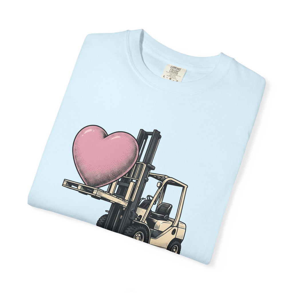 Forklift Love Shirt Valentines Day Romance Unisex Gift product image 8