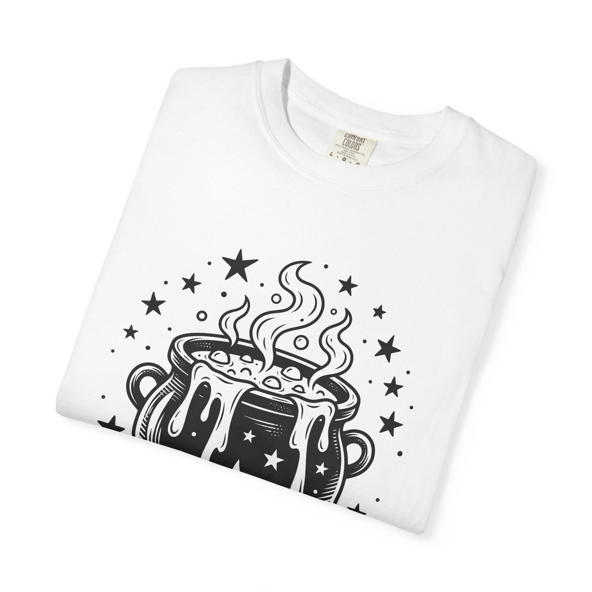 Witch Cauldron Shirt Halloween Unisex Gift Hand Drawn Tee product image 5