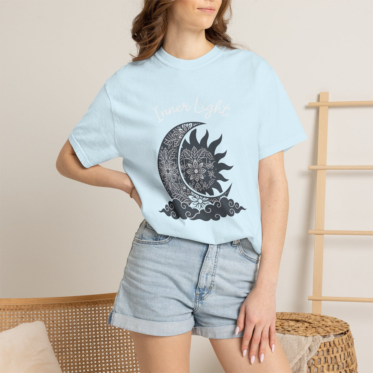 Mandala Sun Moon Shirt Boho Chic Metaphysical Unisex Gift product image 9