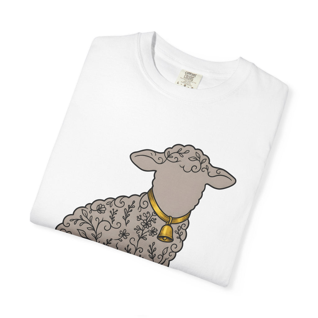 Lamb Floral Shirt Easter Farmhouse Unisex Gift Hand Drawn product image 5