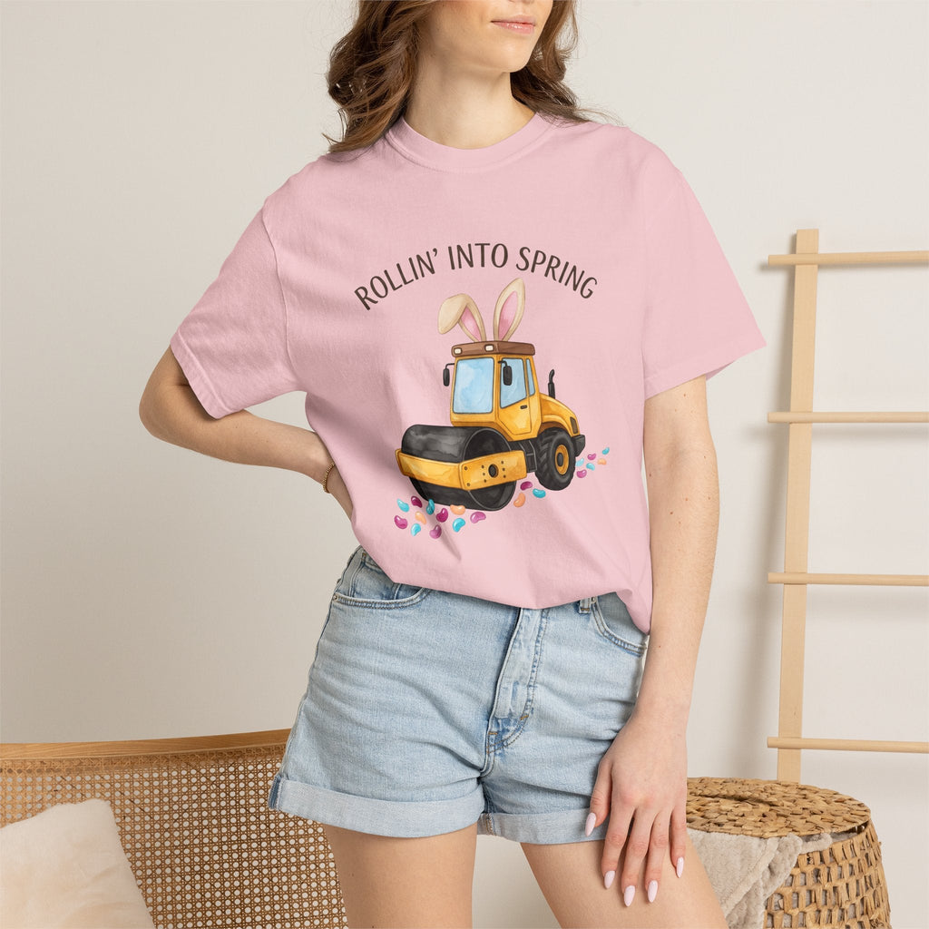 Steamroller Bunny Ears Shirt Easter Construction Unisex product image 12