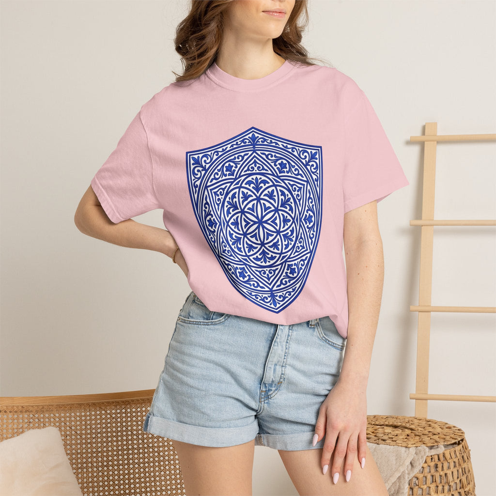 Mandala Shield Shirt Boho Chic Pattern Unisex Gift Tee product image 12