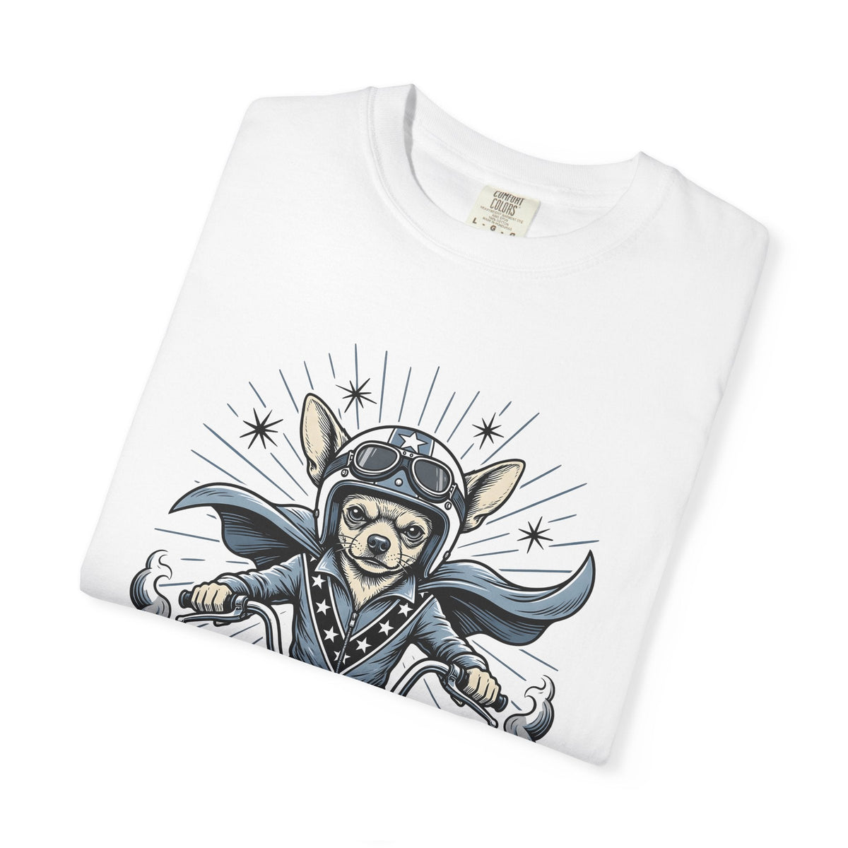 Chihuahua Biker Shirt Dog Motorbike Unisex Gift Traditional product image 5