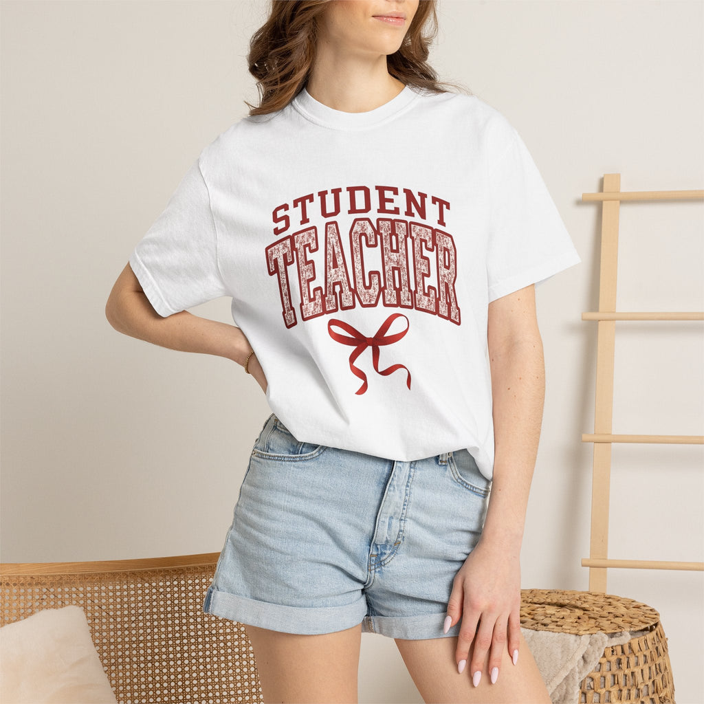 Bold Varsity Text Shirt Teacher School Gift Women Glitter product image 6