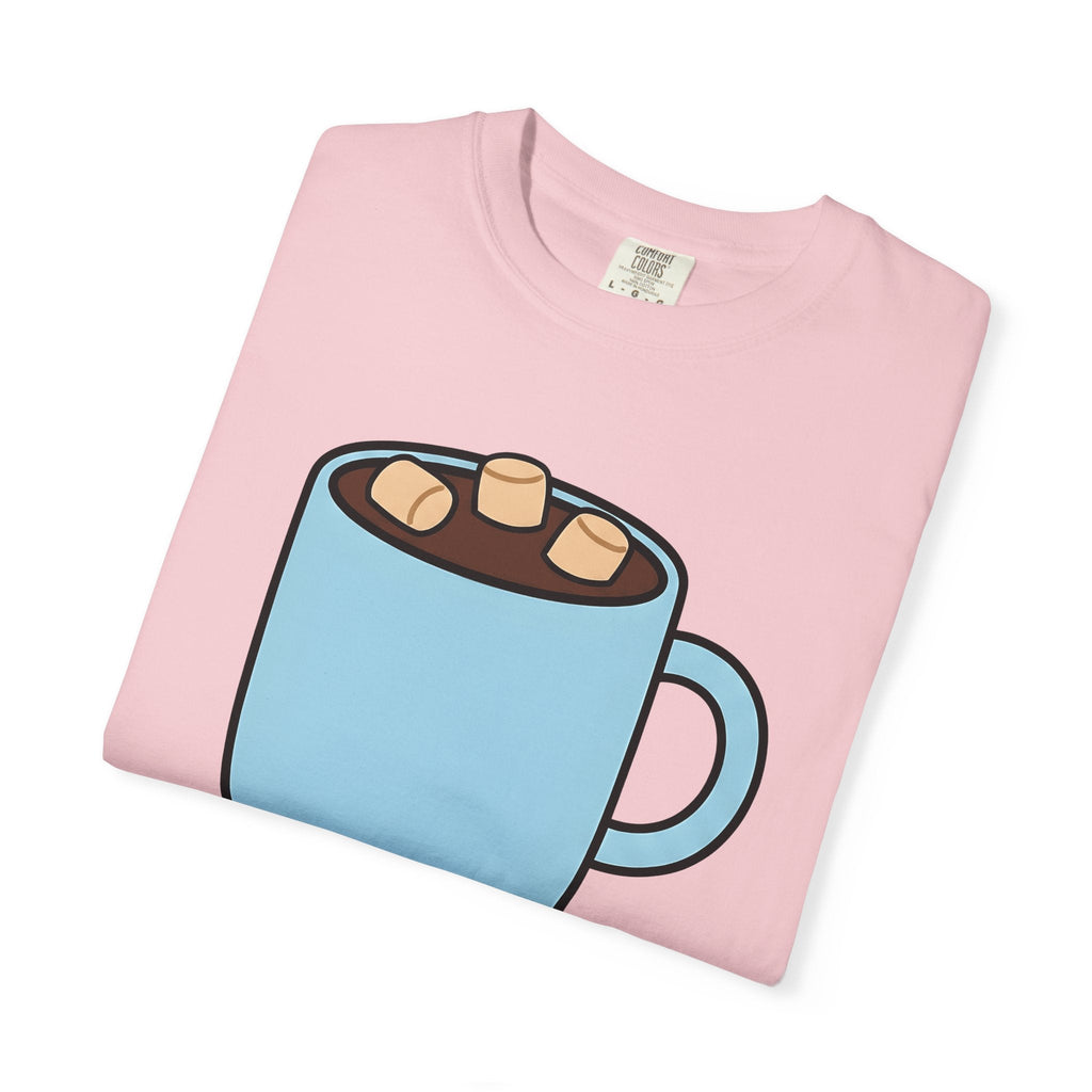 Warm Chocolate Mug Shirt Drinks Snug Unisex Gift Line Art Tee Hot Chocolate