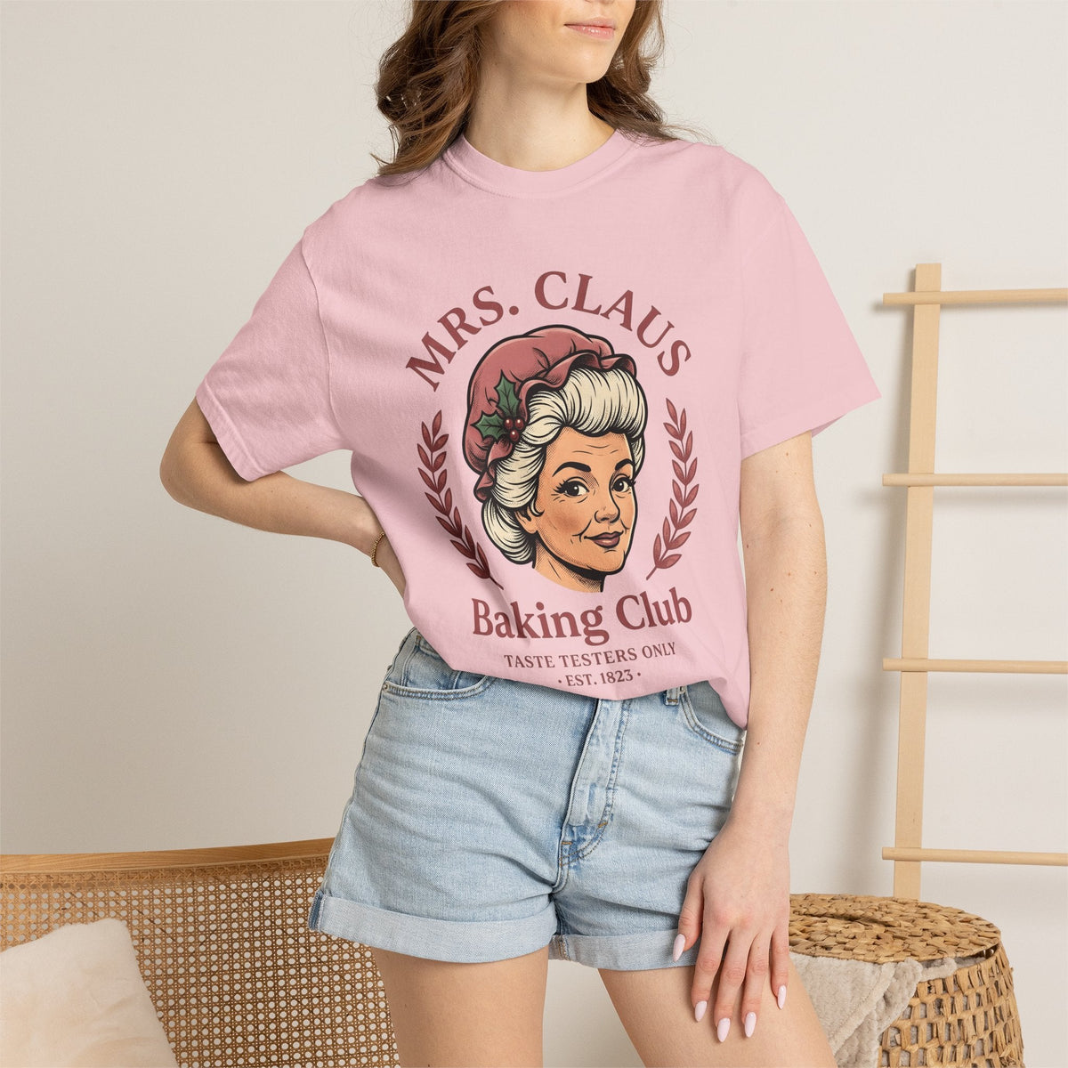 Mrs Claus Shirt Christmas Sweets Gift for Women Hand Drawn product image 12