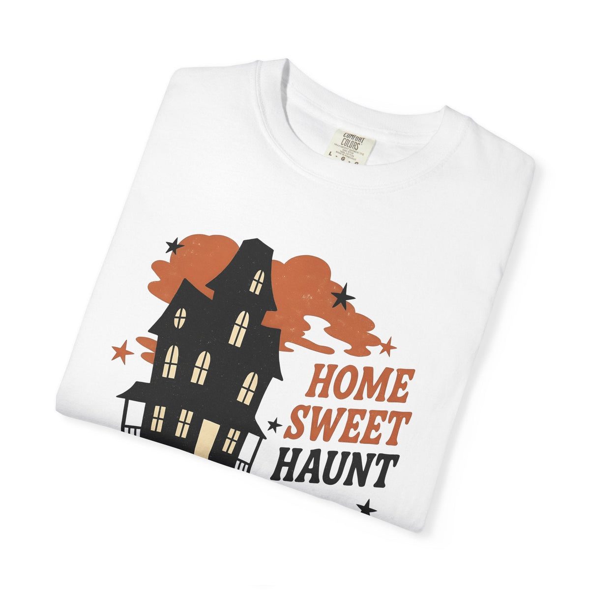 Ghost House Shirt Halloween Monster Unisex Gift Hand Drawn product image 5