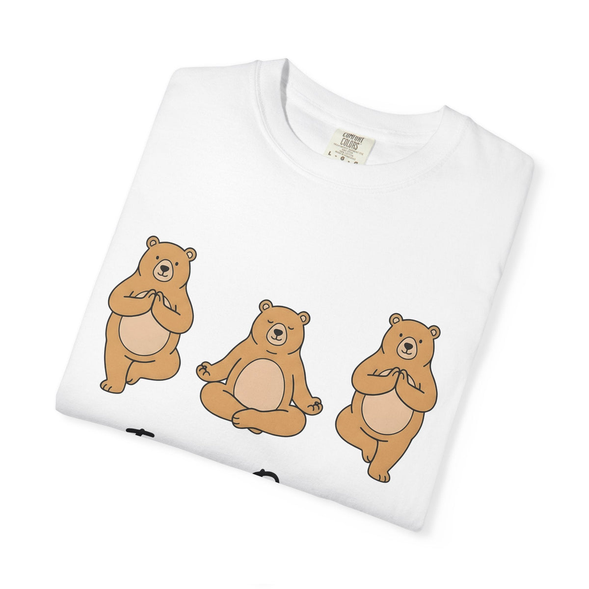 Meditation Bear Shirt Yoga Wildlife Unisex Gift Kawaii Tee product image 5