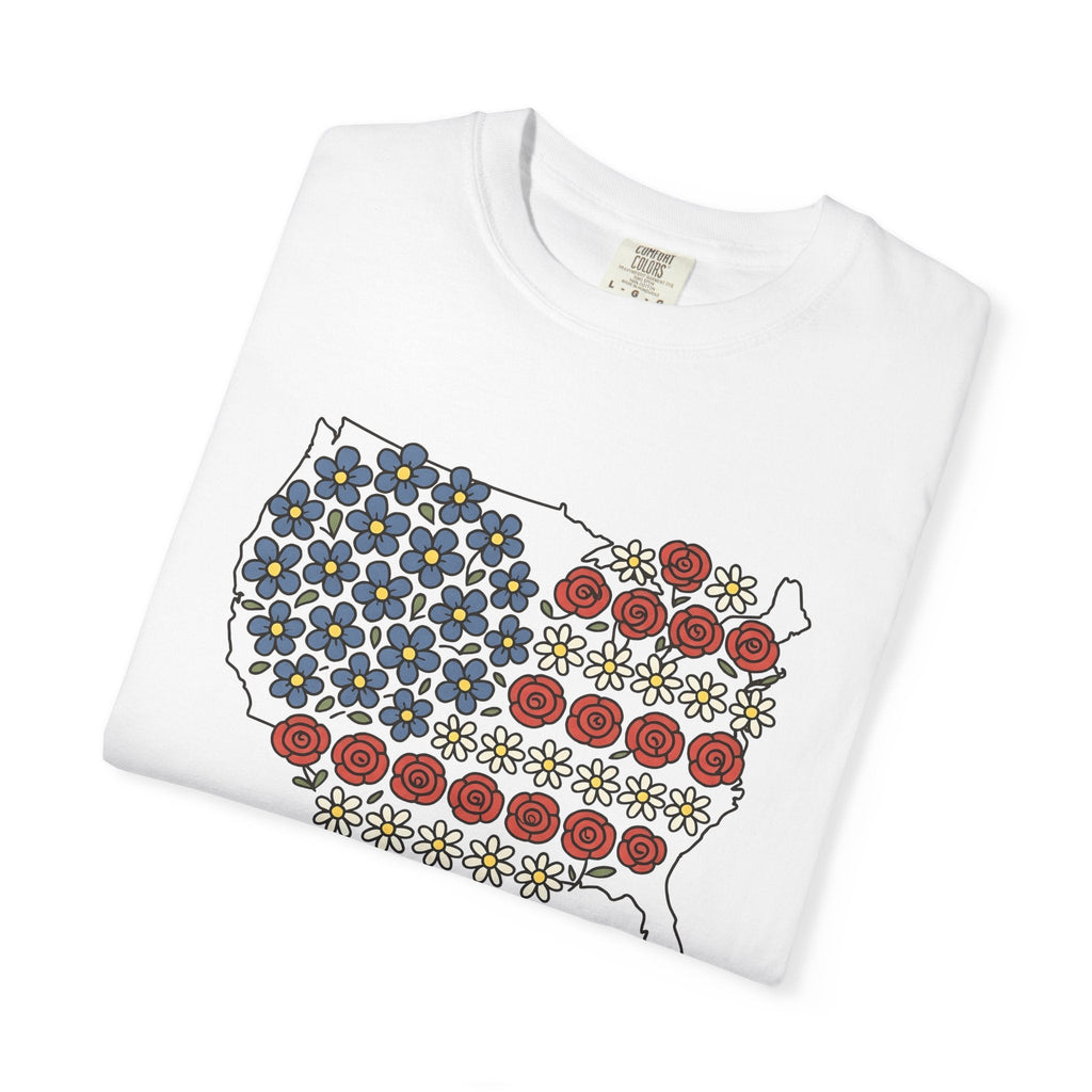 United States Floral Shirt 4th Of July Freedom Unisex Gift product image 5
