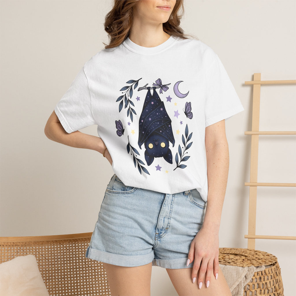 Cute Bat Shirt Boho Chic Gothic Unisex Gift Whimsical Tee product image 6