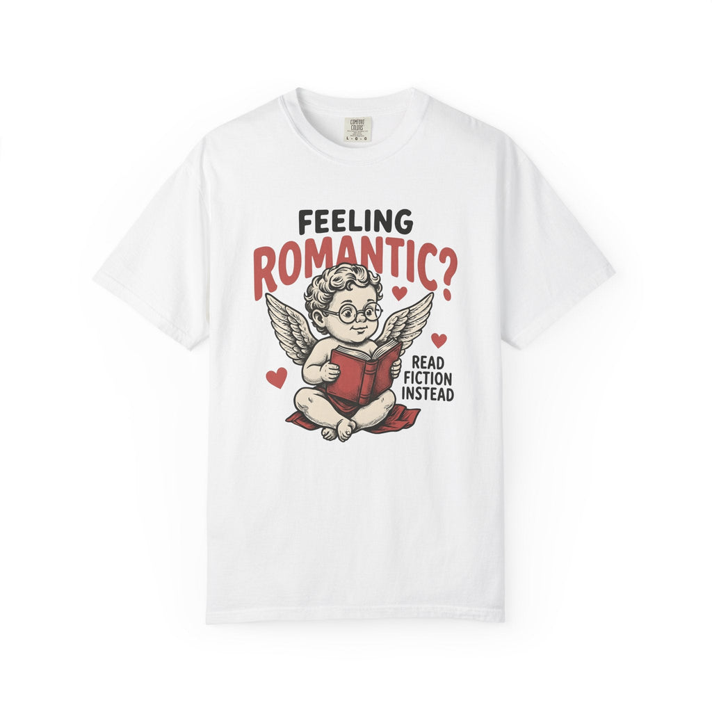 Cupid Reading Shirt Valentines Day Book Unisex Gift Vintage product image 1