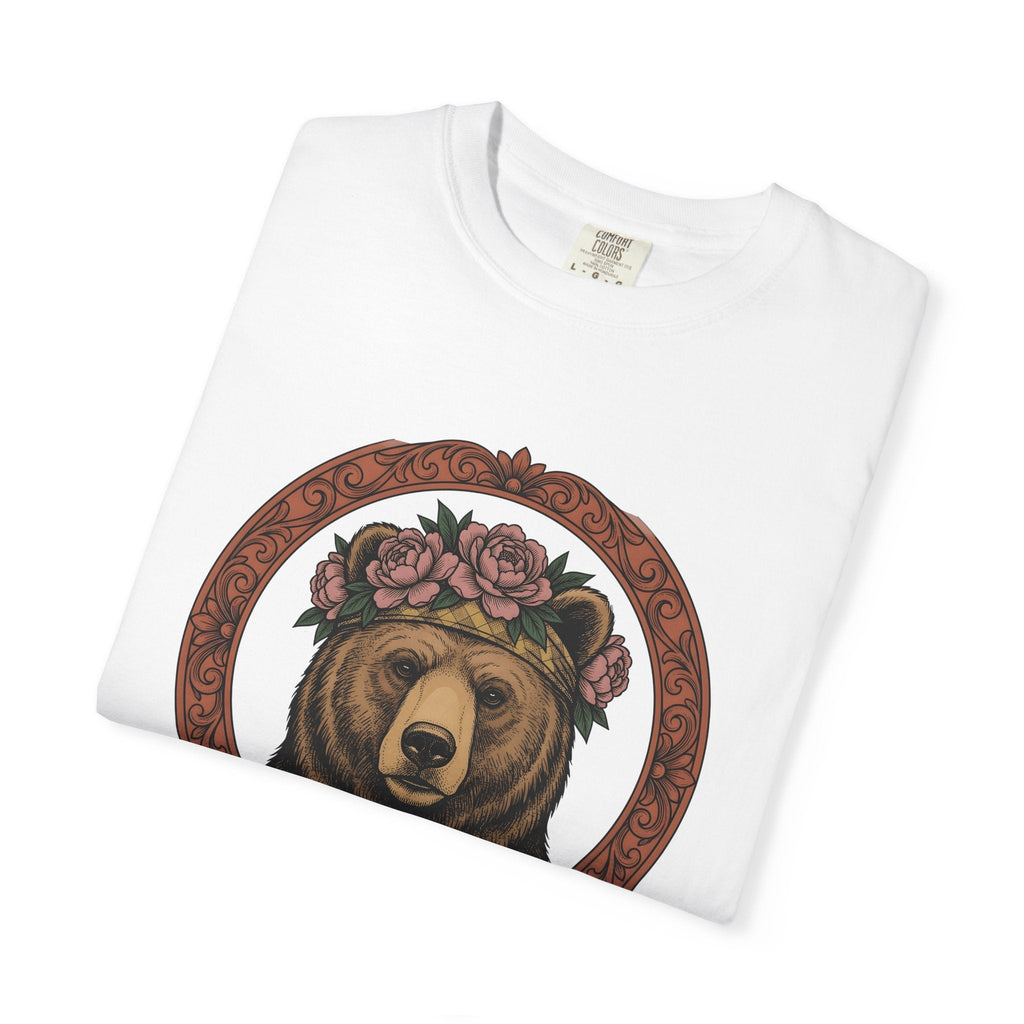 Bear Floral Crown Shirt Animals & Flowers Nature Unisex product image 5