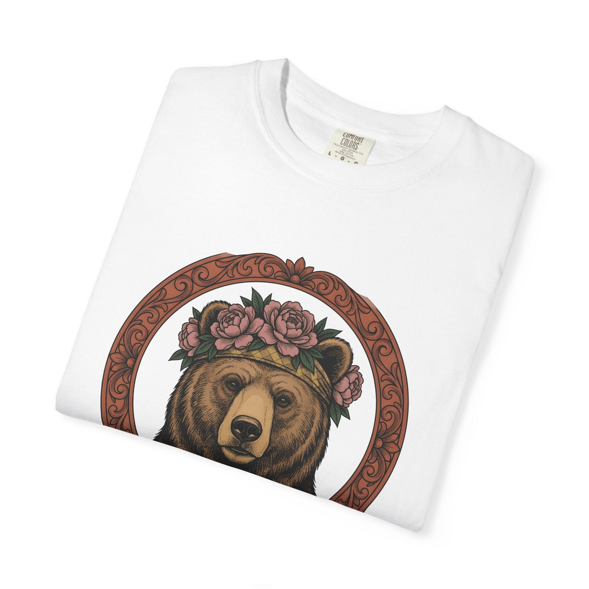 Bear Floral Crown Shirt Animals & Flowers Nature Unisex product image 5