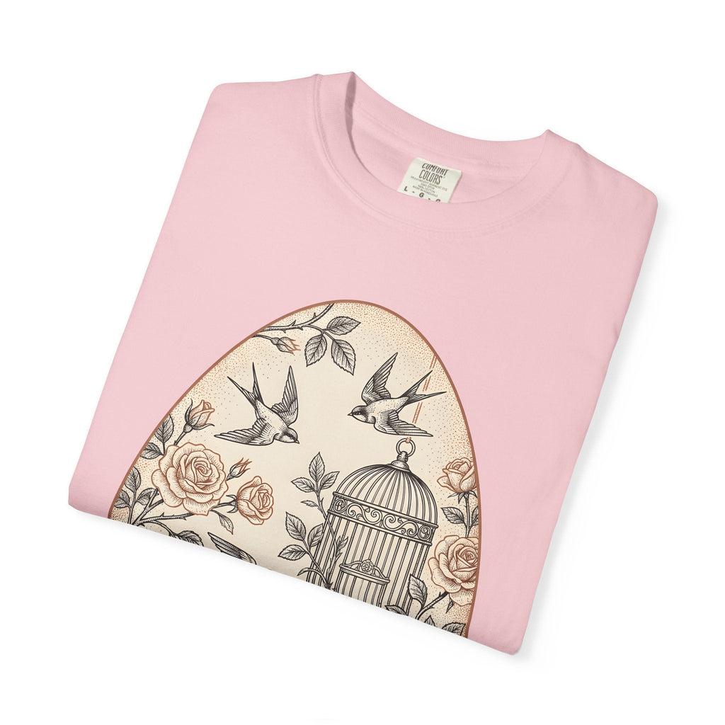 Flower Egg Birds Shirt Easter Wildlife Unisex Gift Retro product image 11