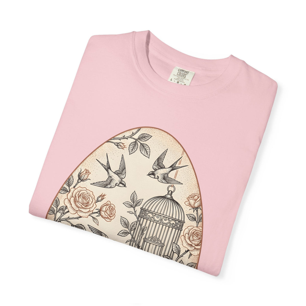Flower Egg Birds Shirt Easter Wildlife Unisex Gift Retro product image 11