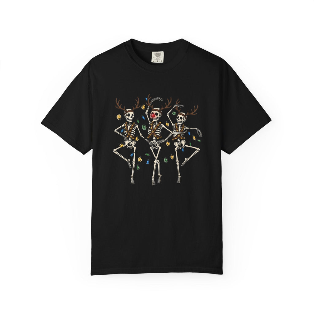 Skull Deer Shirt Christmas Satire Unisex Gift Animated Tee product image 4