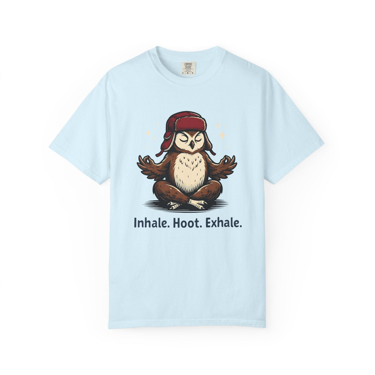 Zen Owl Shirt Yoga Relaxation Unisex Gift Hand Drawn Tee product image 2