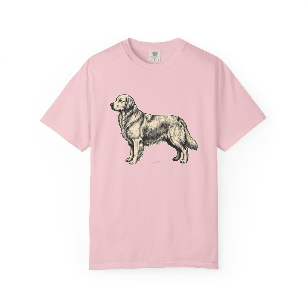 Golden Retriever Shirt Dog Pets Unisex Gift Hand Drawn Tee product image 3