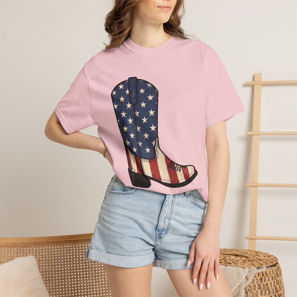 Cowboy Boot Shirt America Country Unisex Gift Hand Drawn product image 12